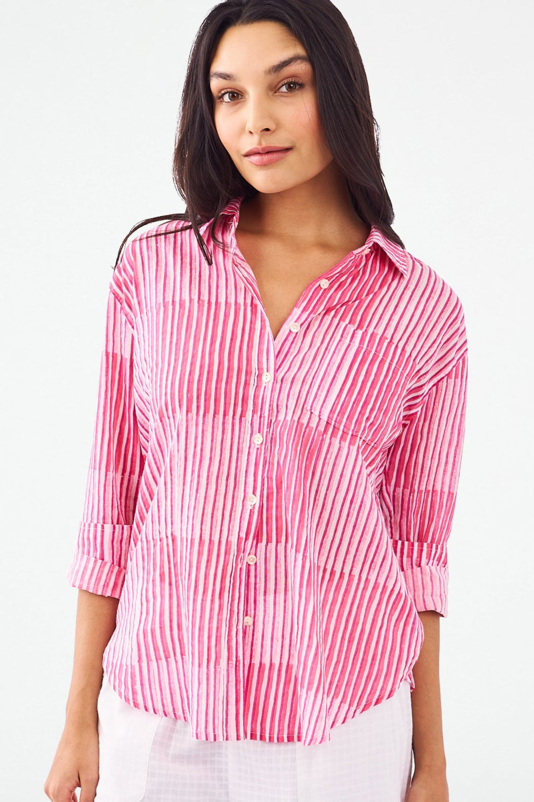 Classic Checkerboard Boyfriend Shirt