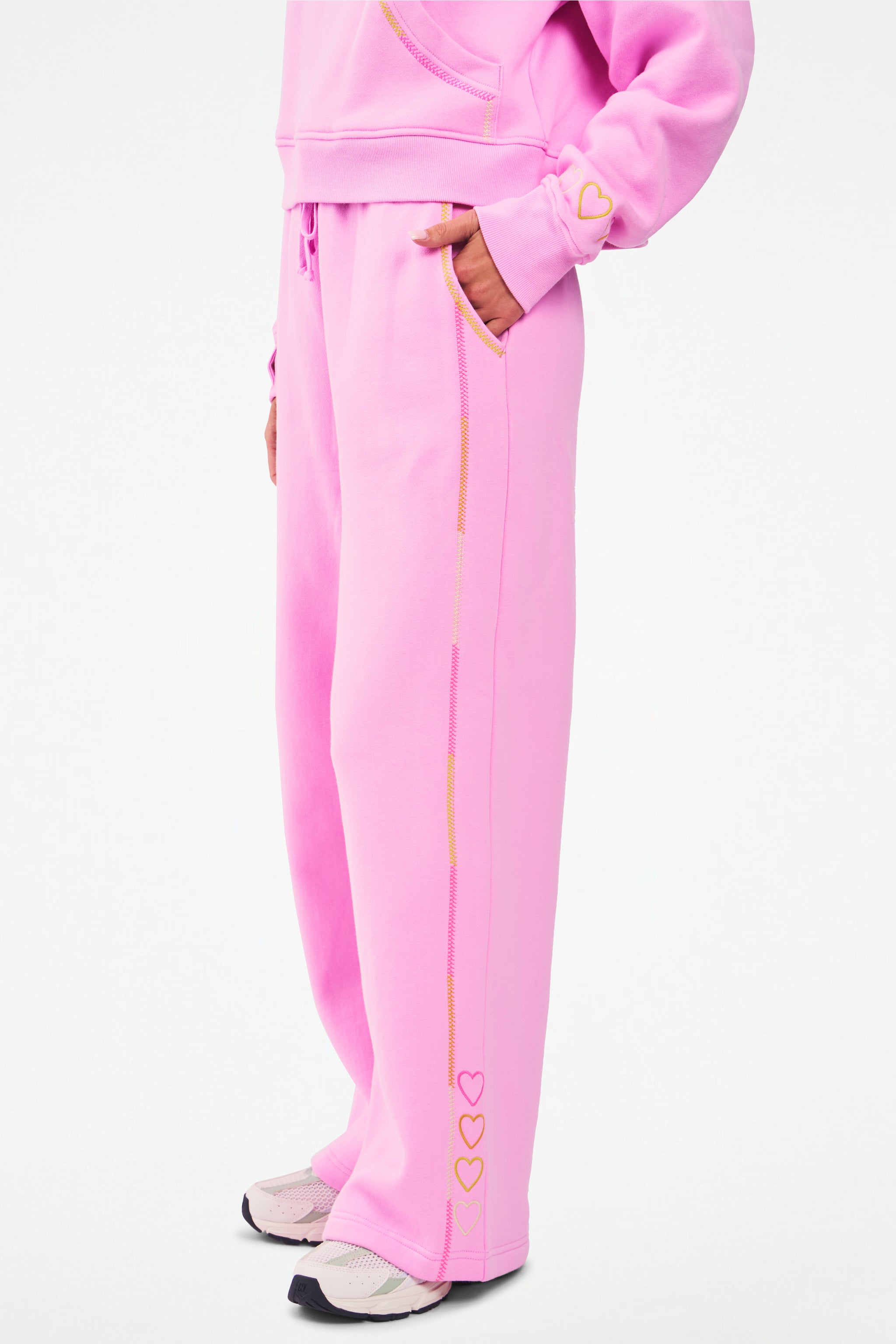 Hearts Embroidered Women's Turner Pants