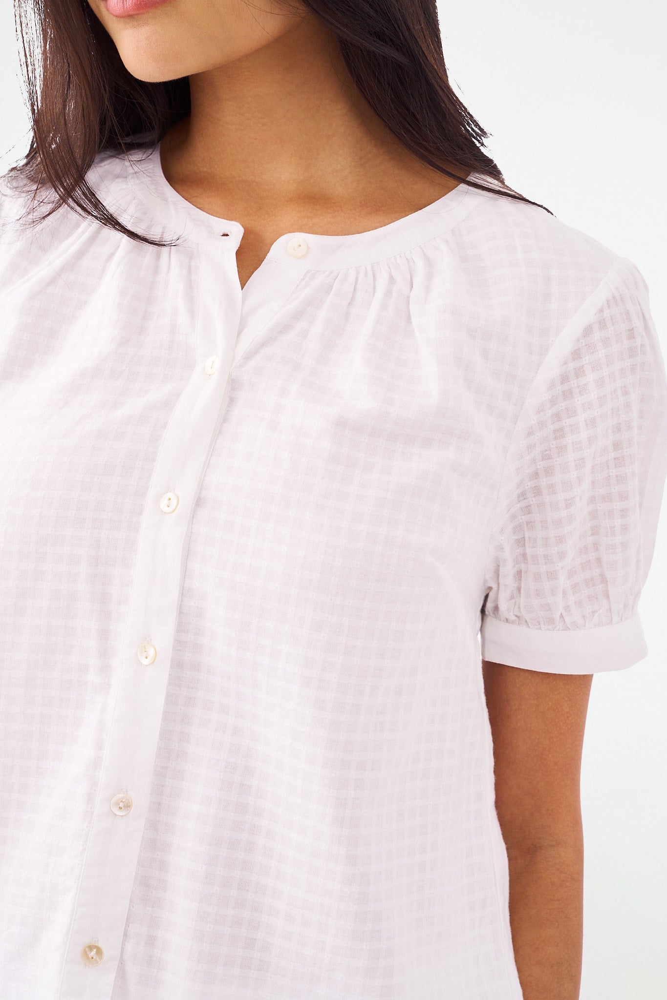 Dorian Gingham Check Top for Women