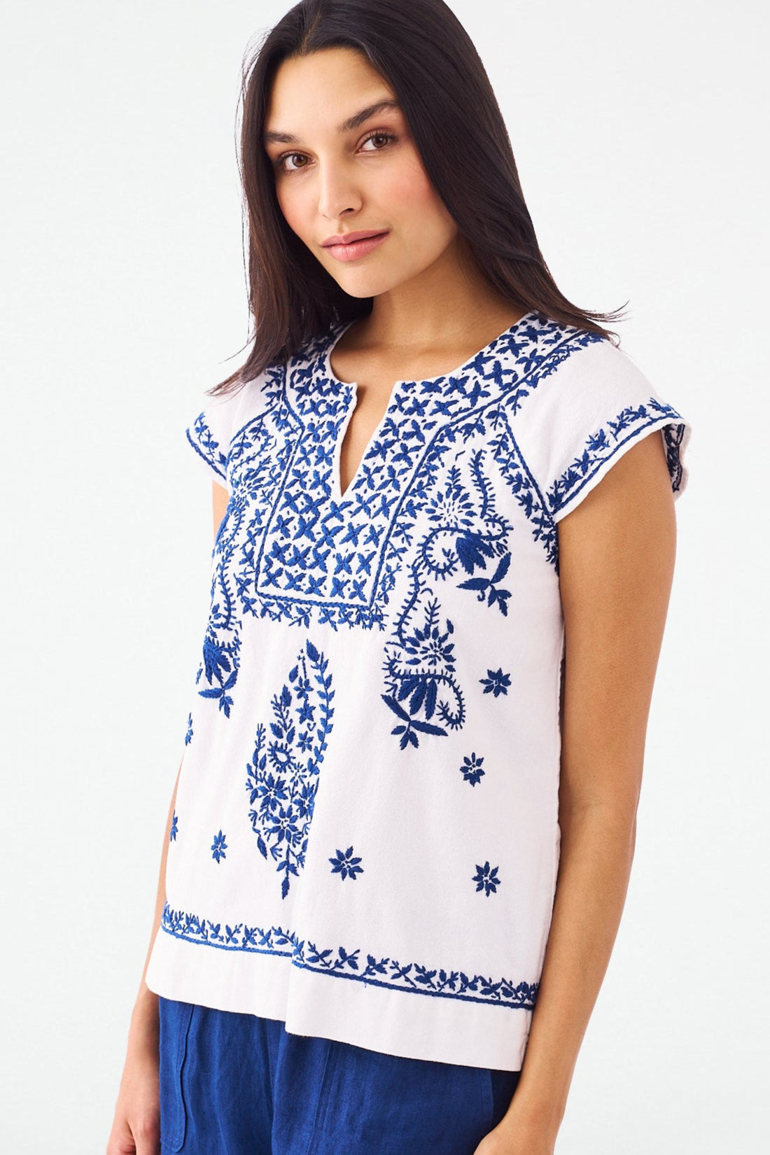 Faith-Inspired Embroidered Top