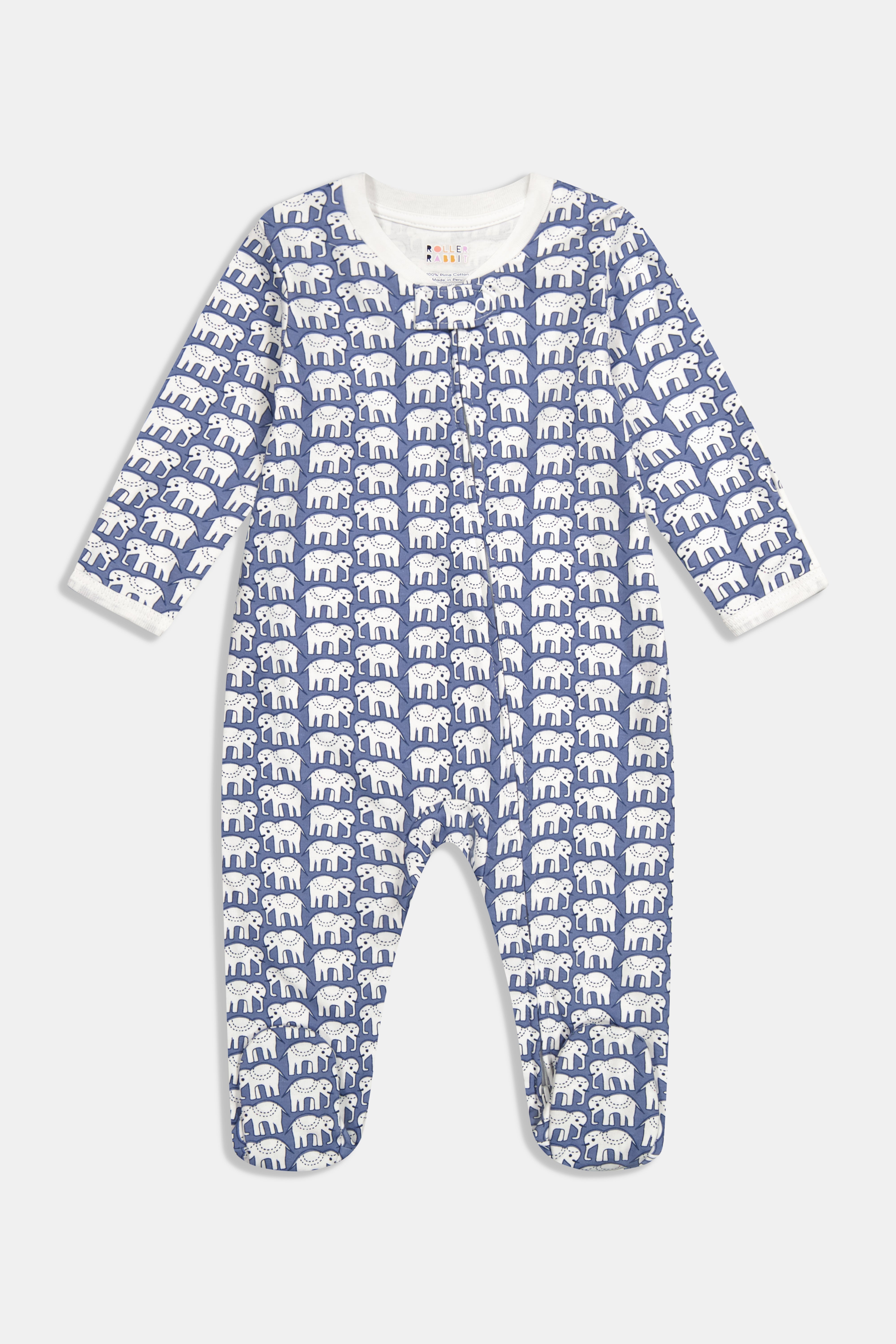 Baby Hathi Zip-Up Footed Pajamas