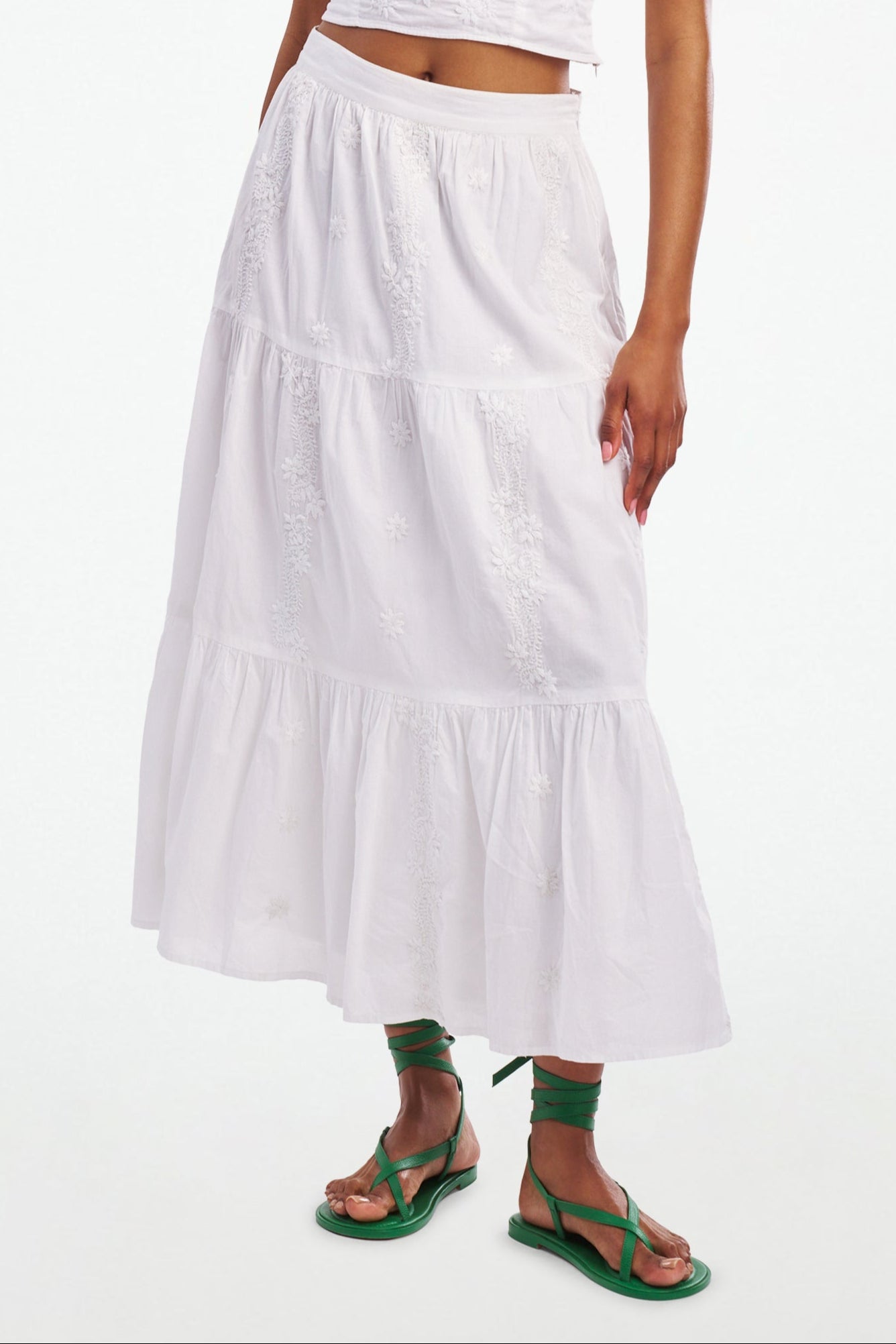 Carlisa Embroidered Skirt by Vanna