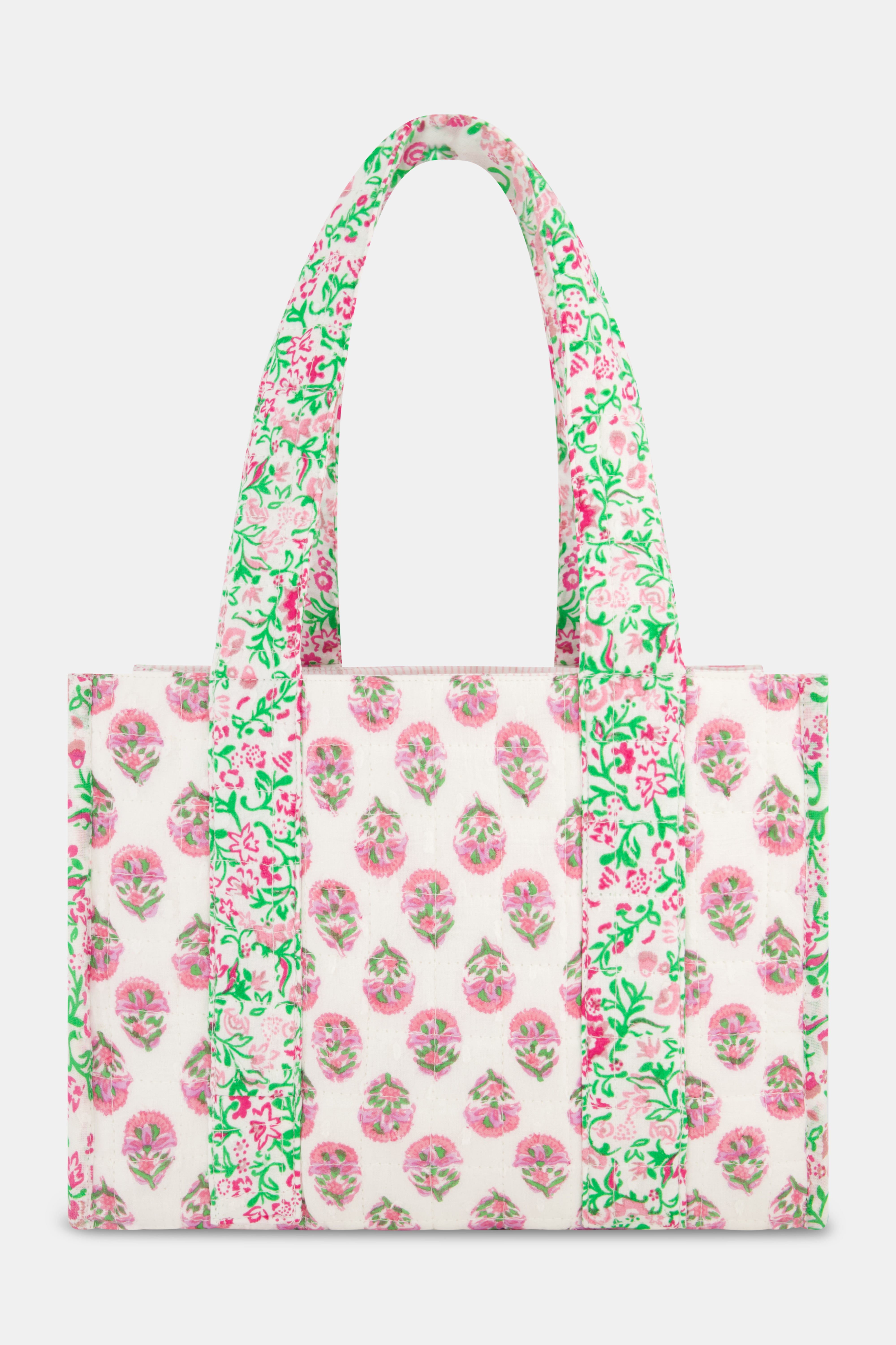 Mini Quilted Daisy Paisley Tote Bag