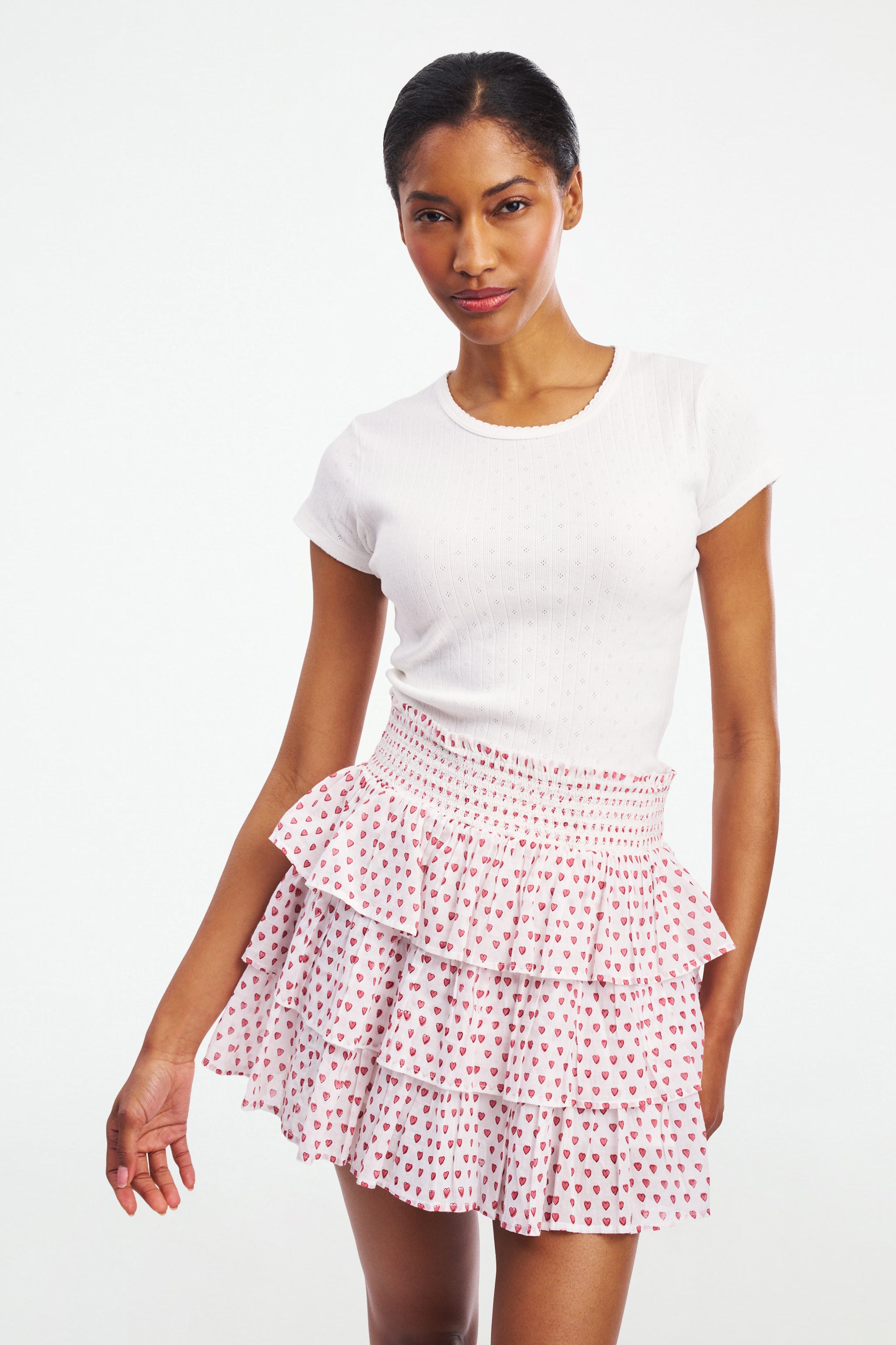 Hearts Print Siggy Skirt - Stylish & Comfortable
