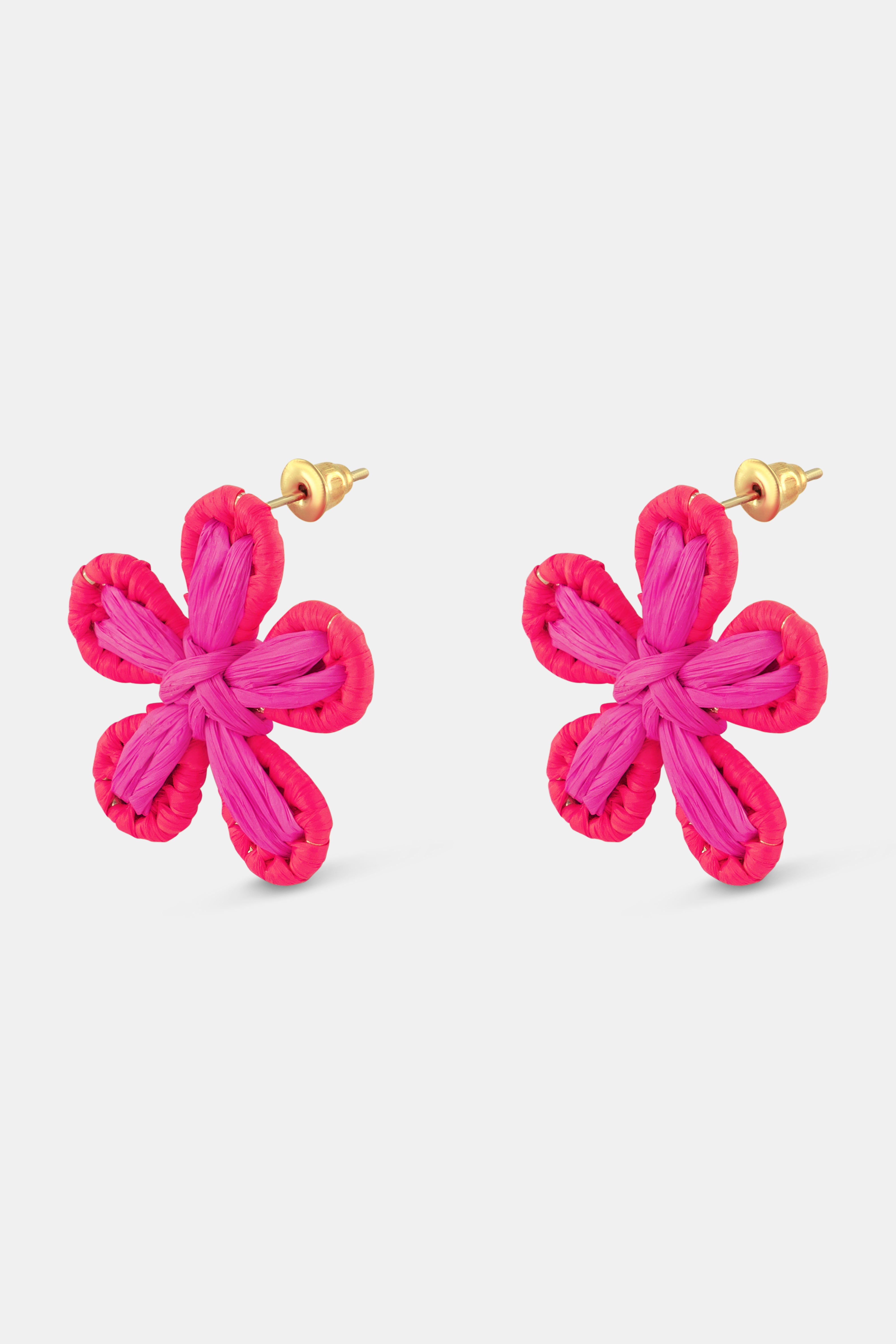 Rini Rattan Stud Earrings for Women