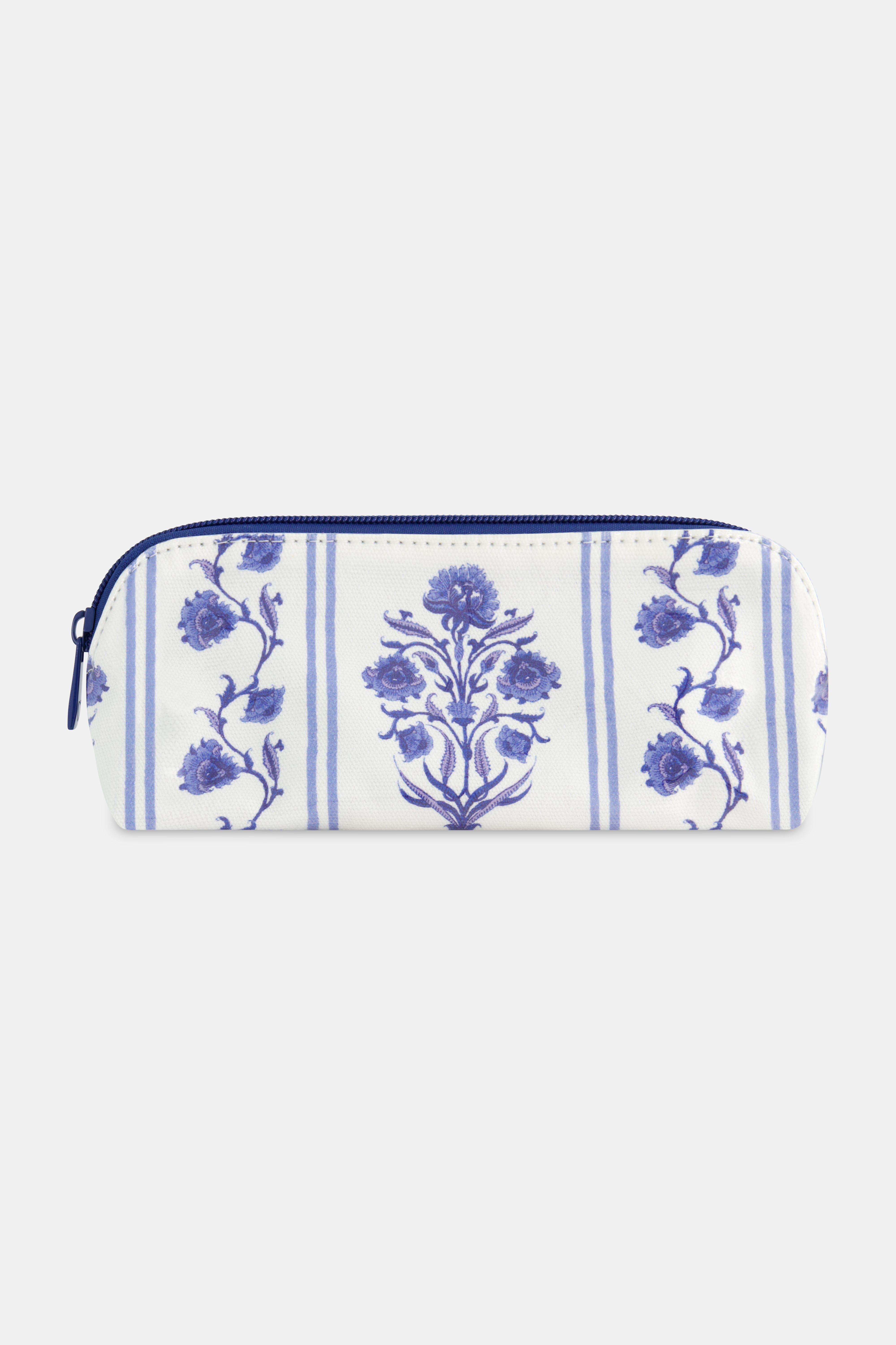 Stylish Lily Stripe Cosmetic Pouch