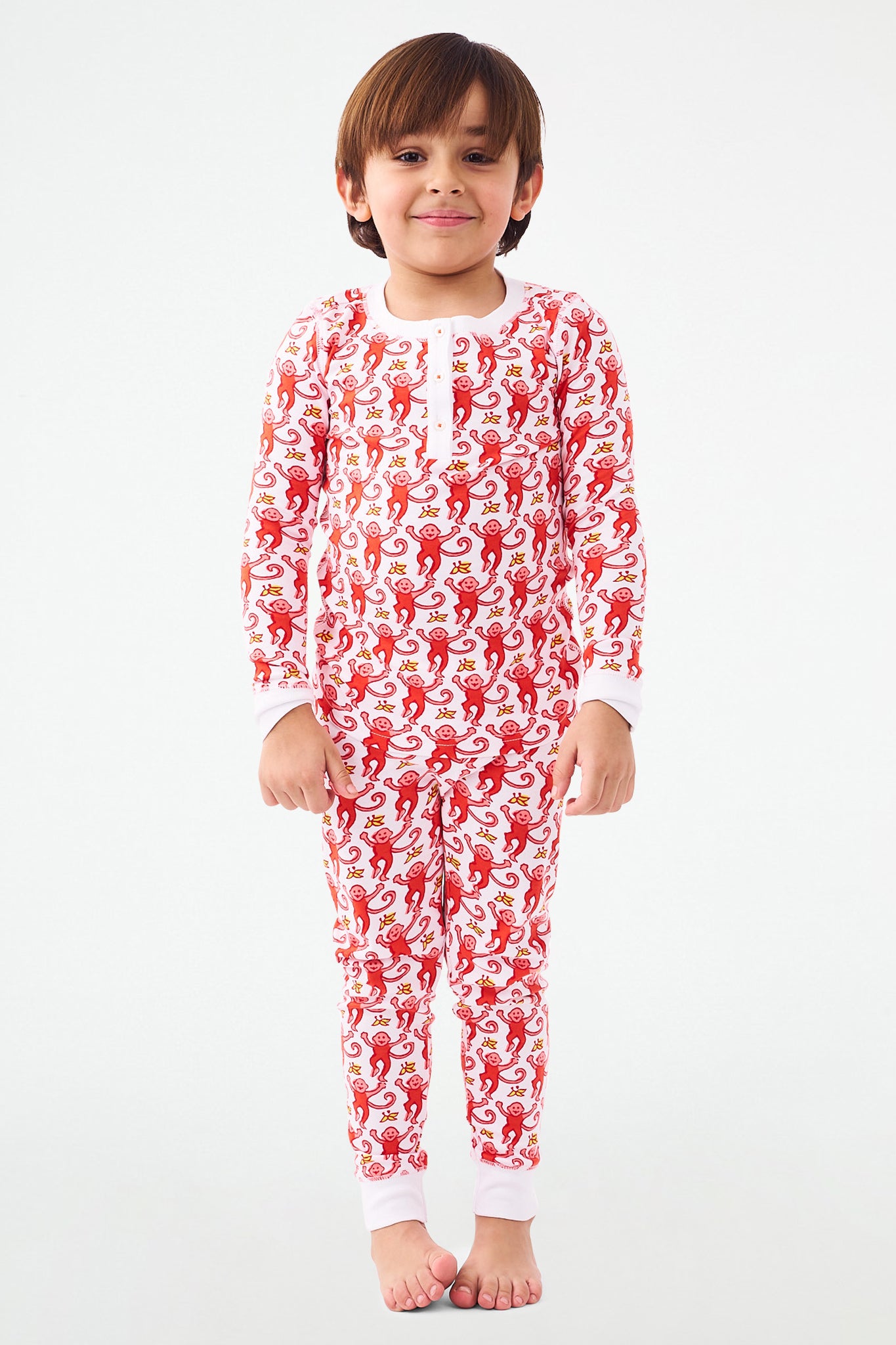 Monkey Print Pajamas for Kids