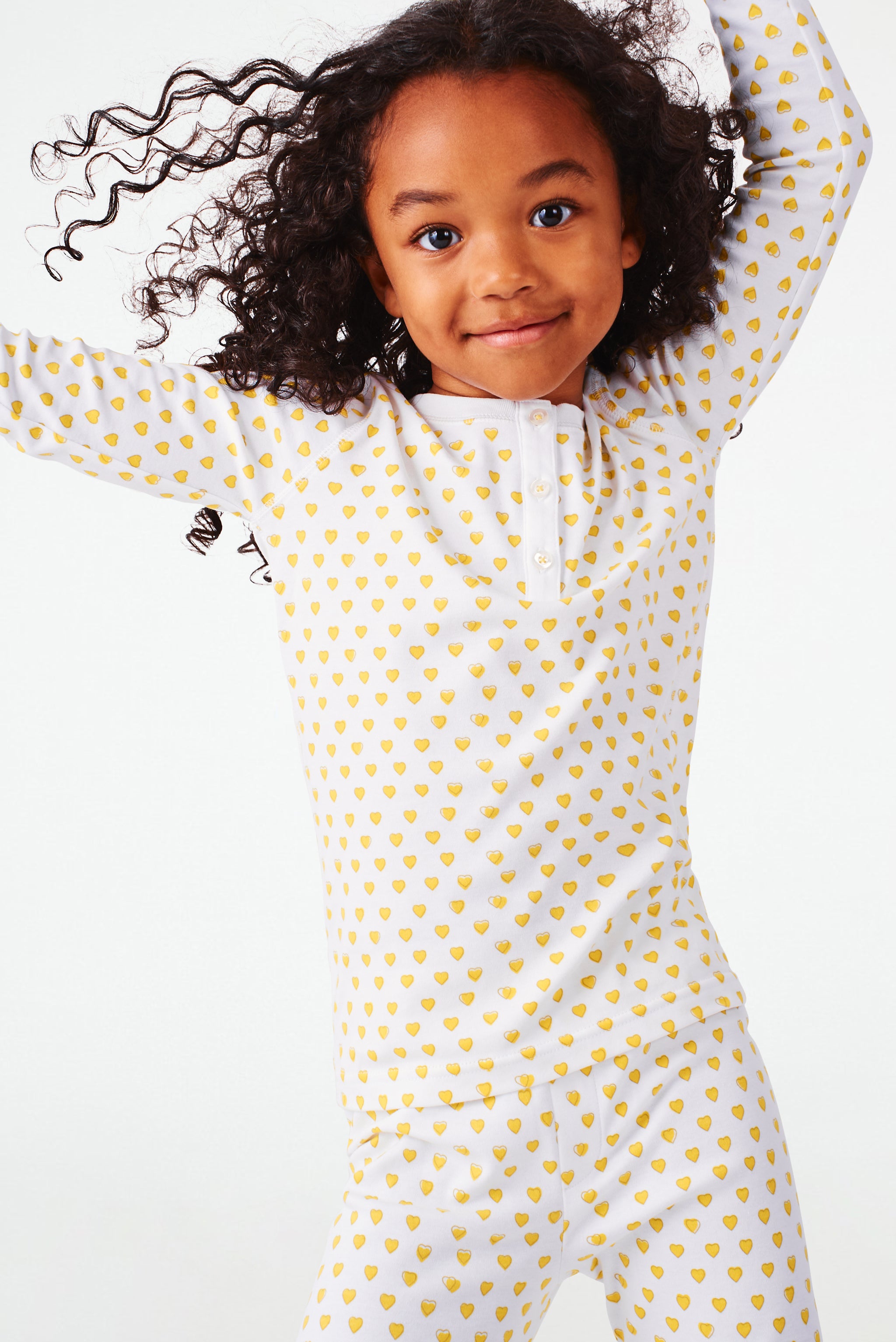 Heart-Print Kids Pajamas