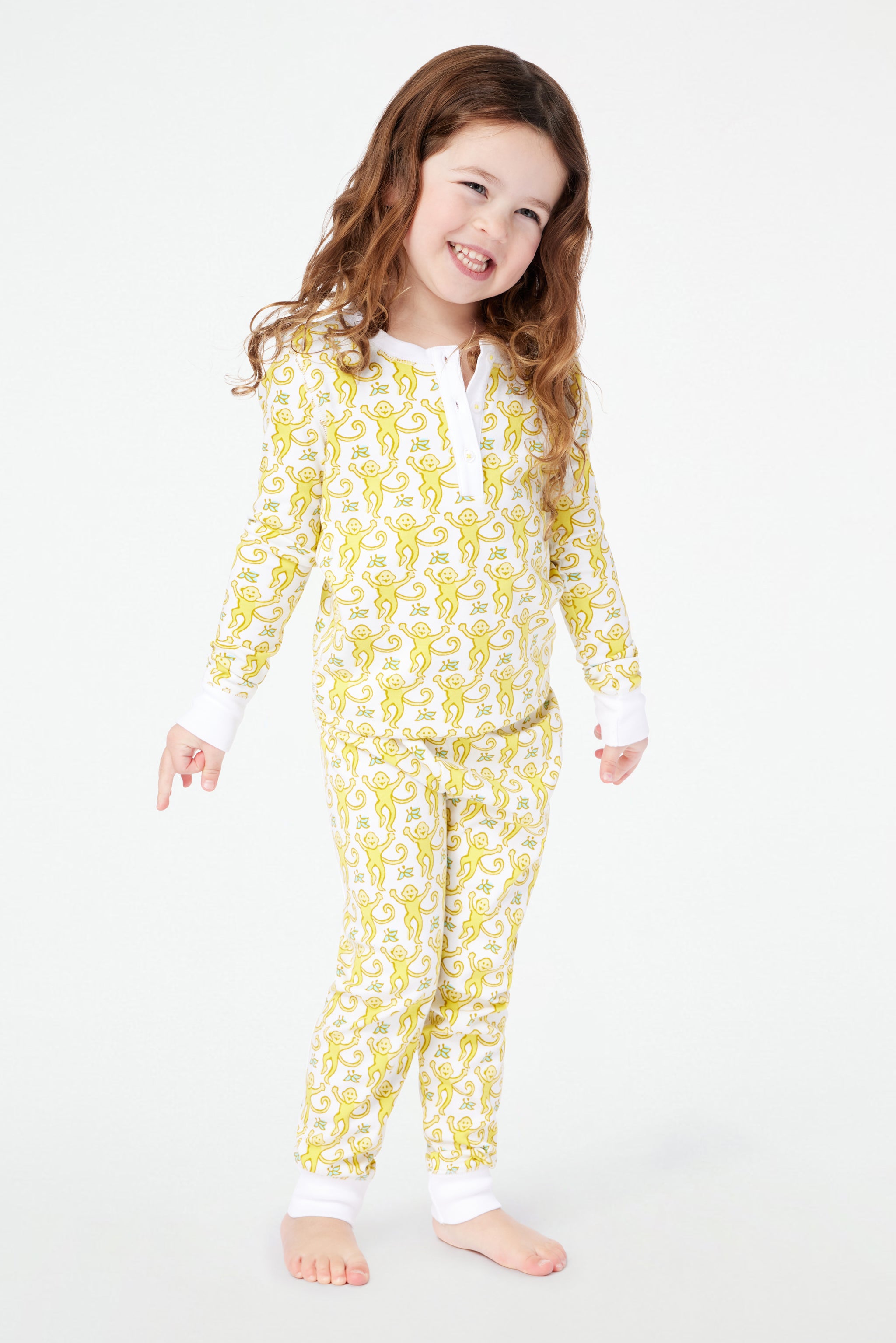 Monkey Print Pajamas for Kids