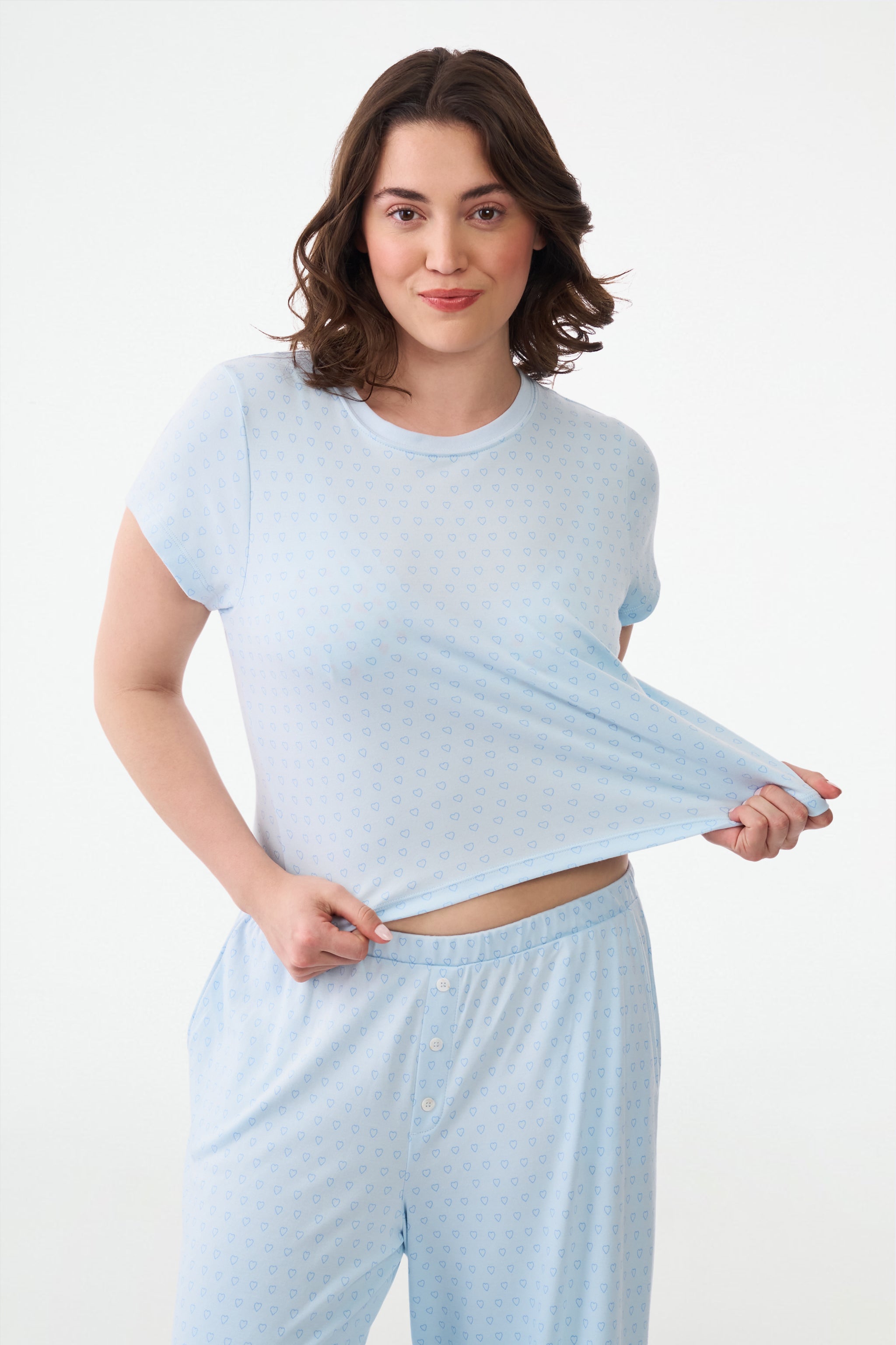 Hearts Classic Baby Tee – Soft & Stylish