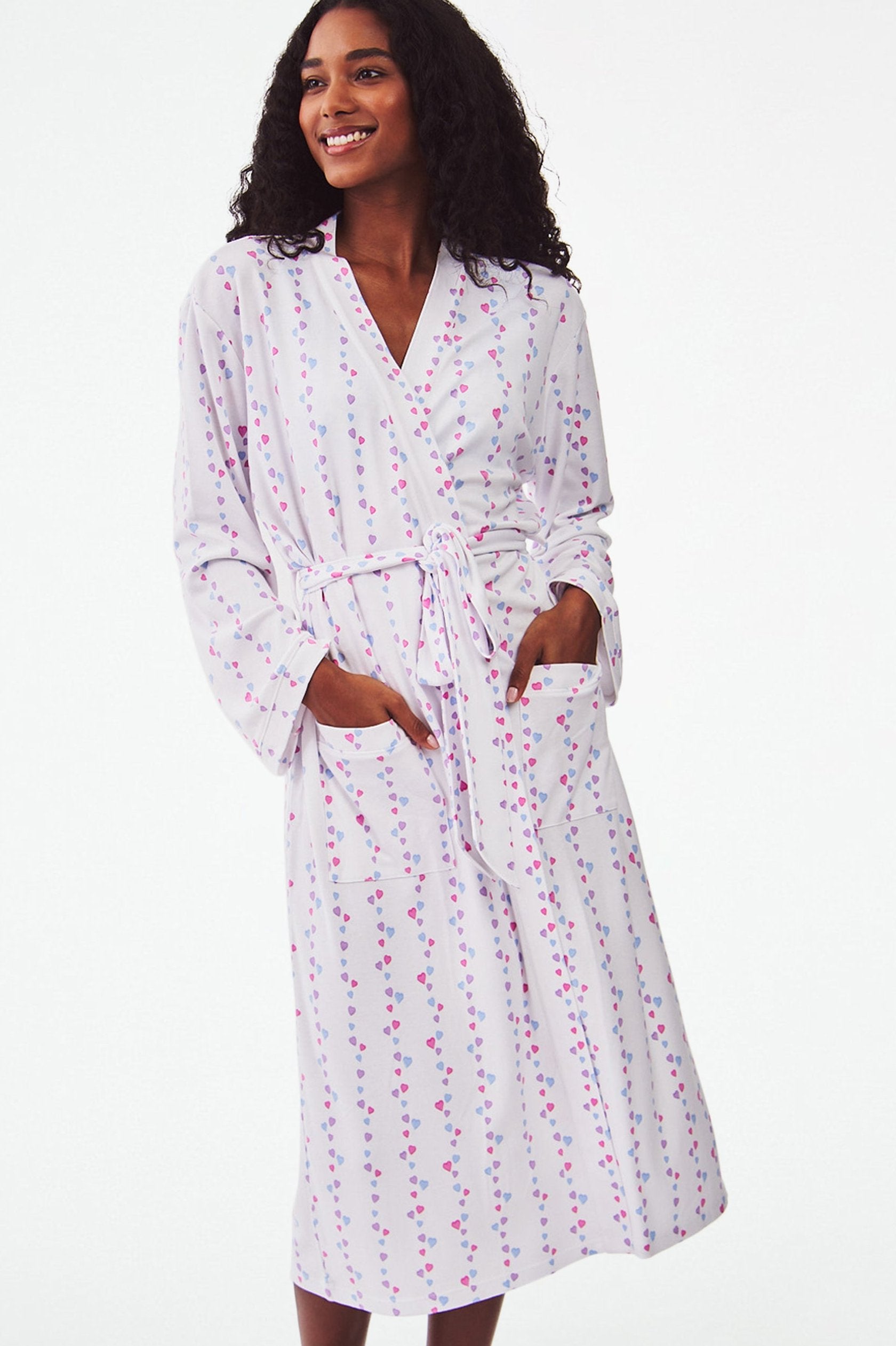 Elegant Robin Robe with Heart Details