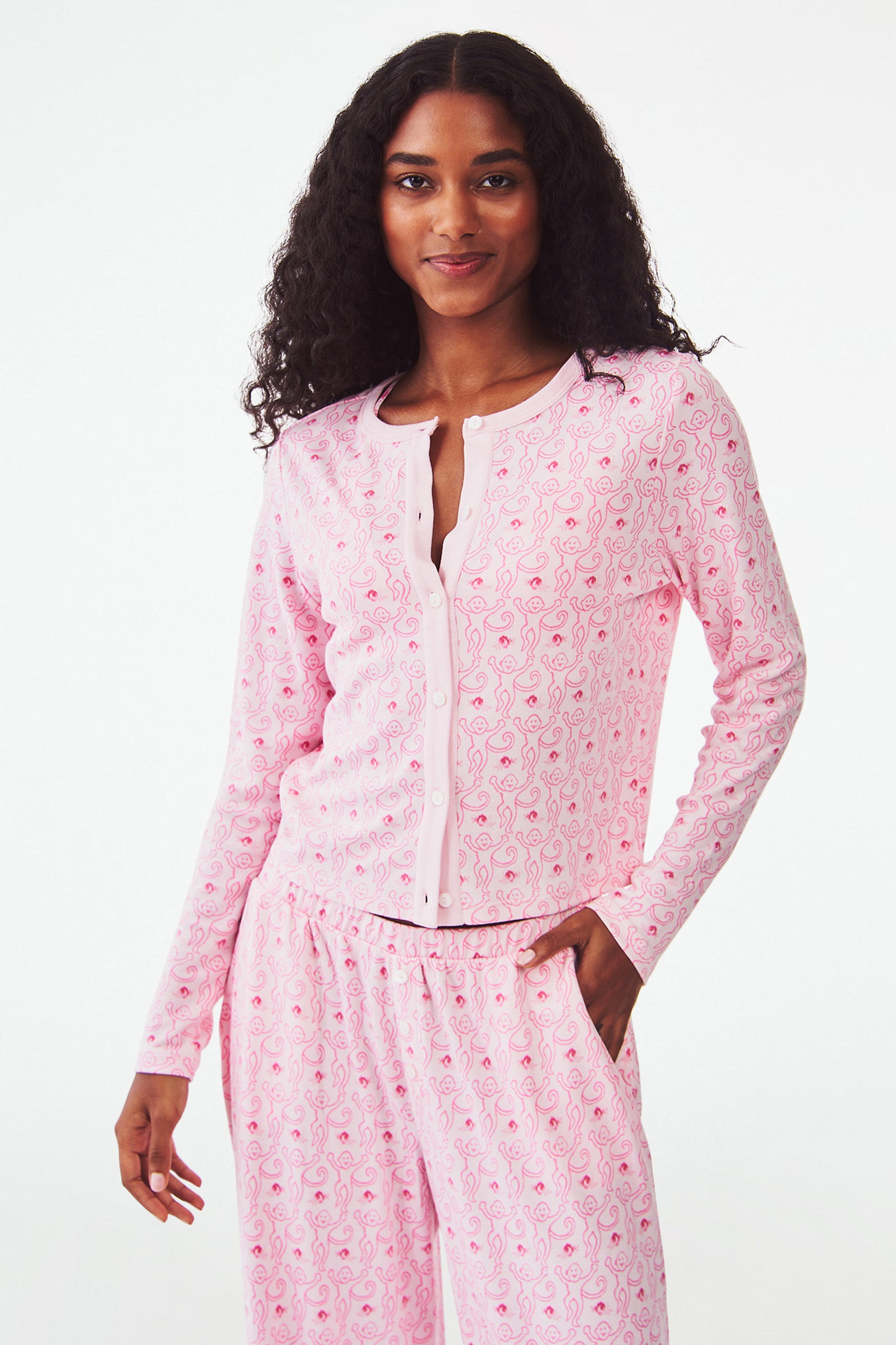 Nessa Rosebud Cardigan - Cozy Monkey Knitwear