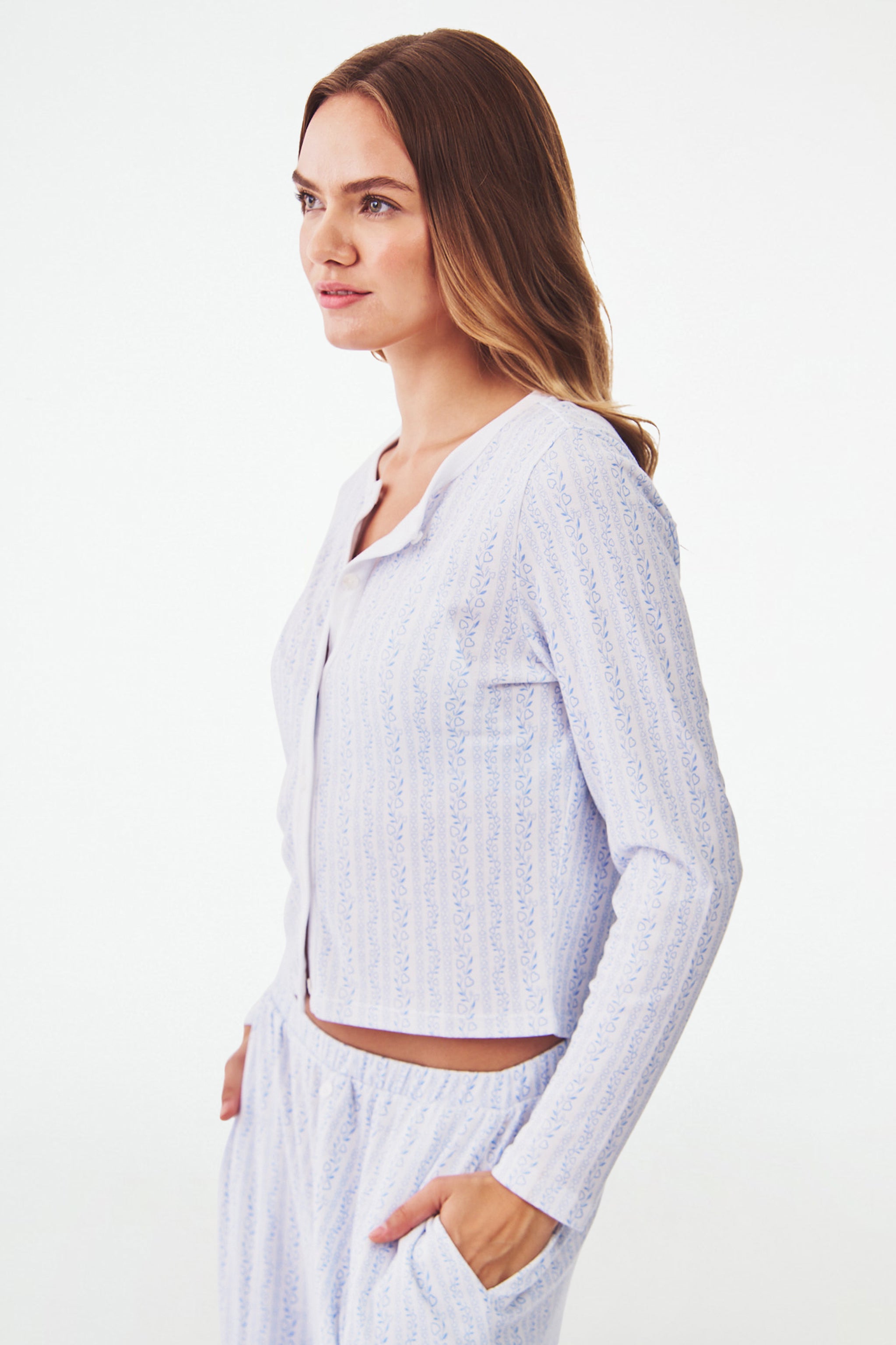 Nessa Hearts Vine Knit Cardigan