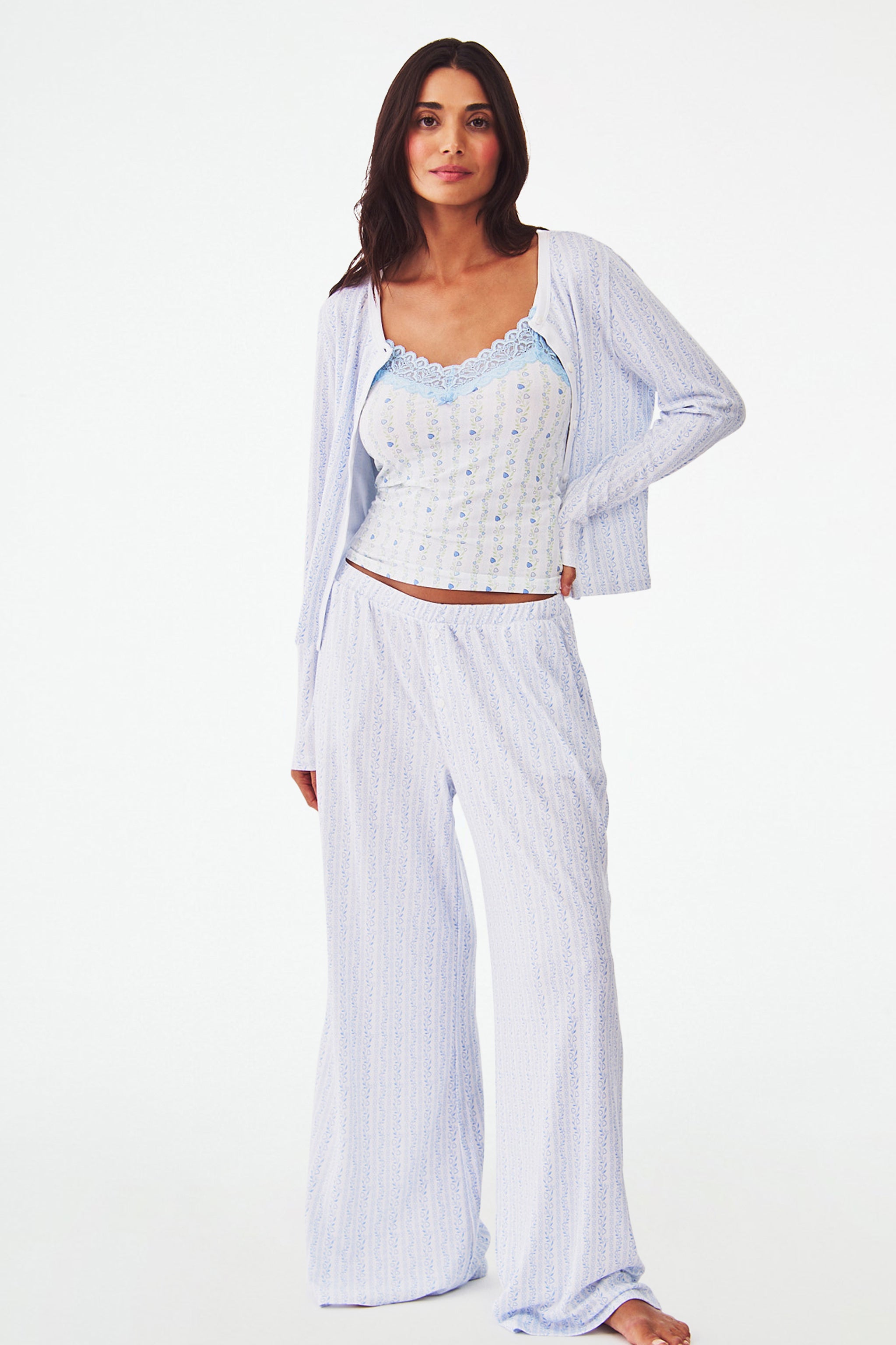 Nessa Hearts Vine Knit Cardigan