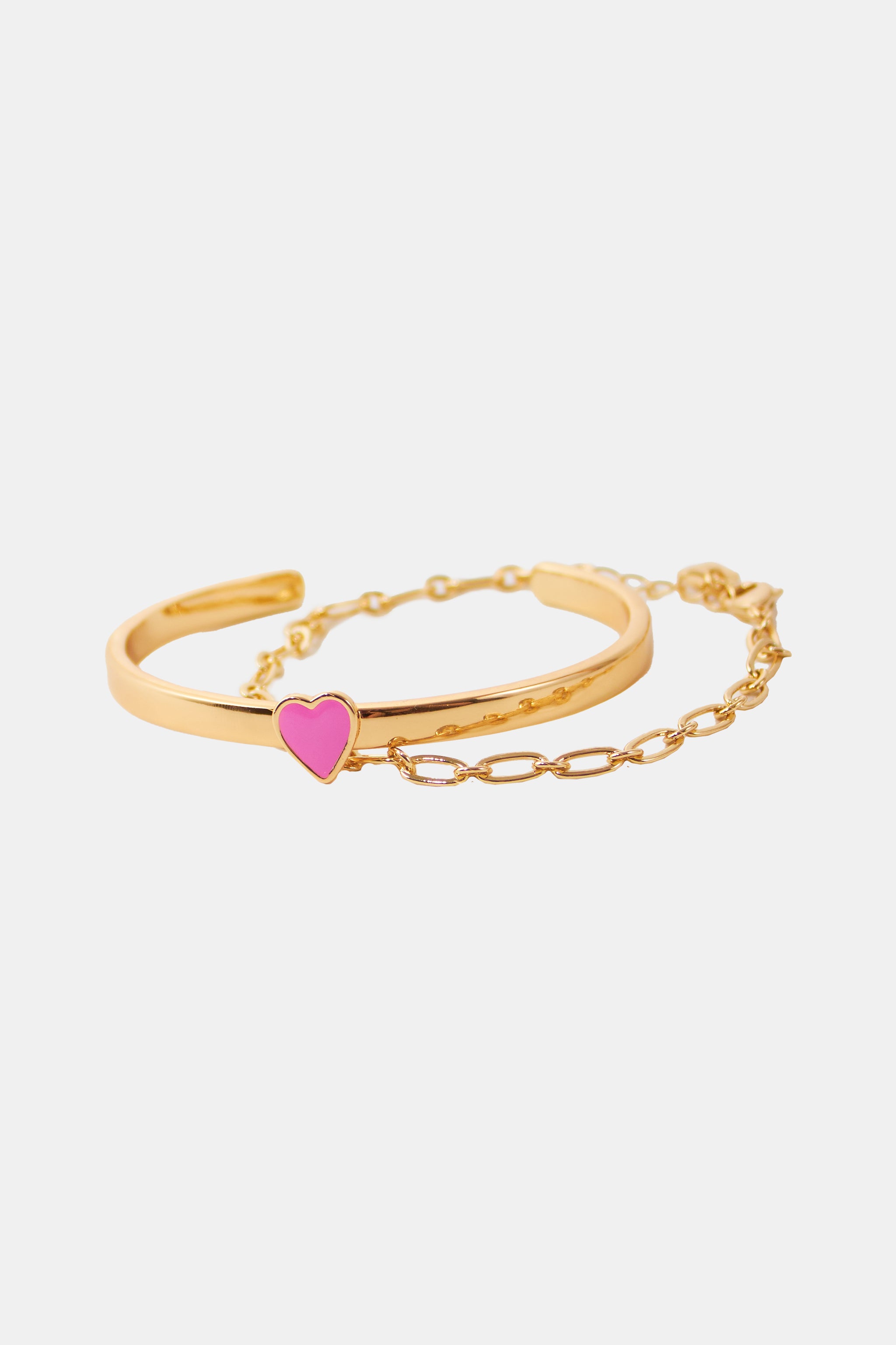 Citra Heart Charm Bracelet for Layering