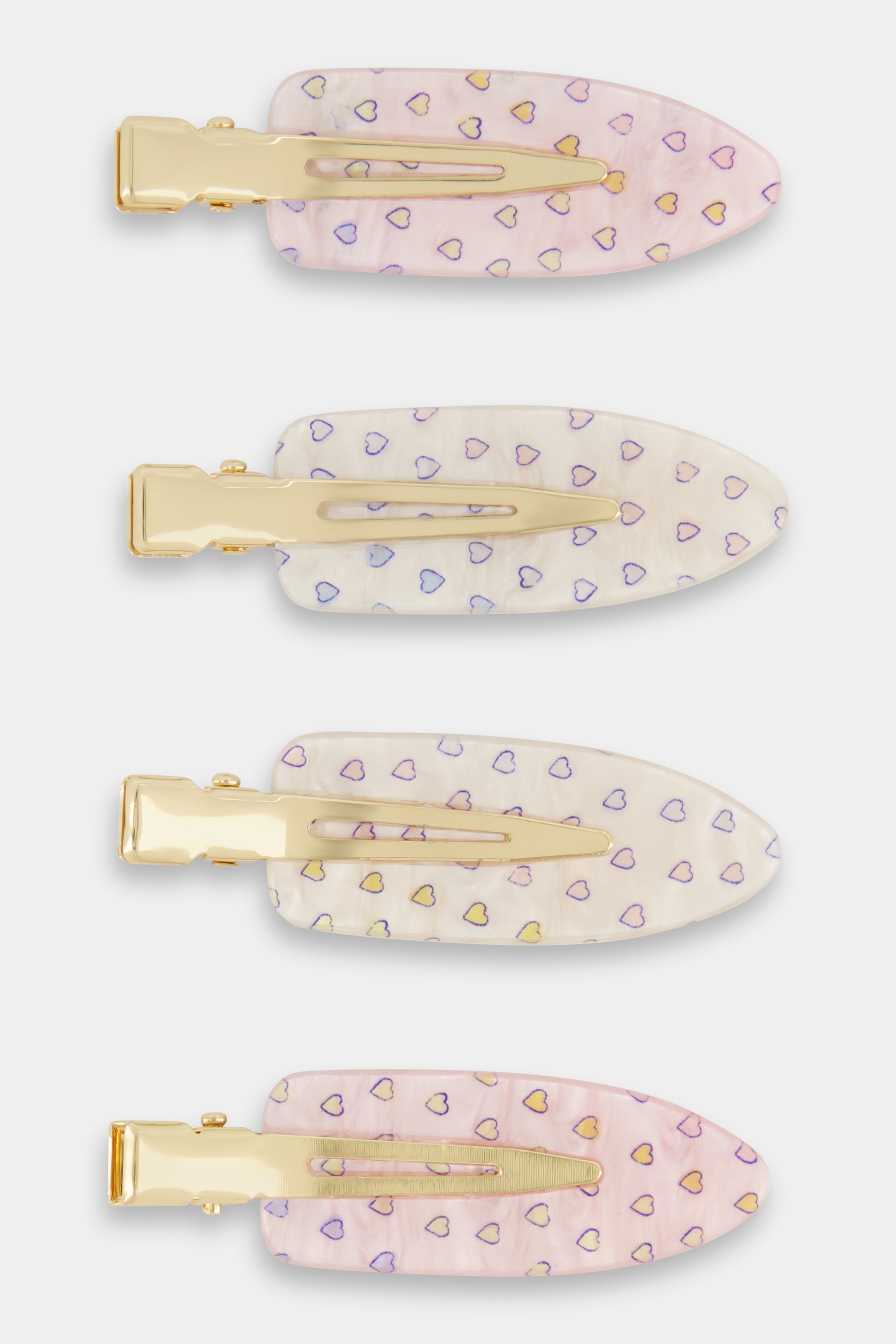 Disco Heart Hair Clips for Glam Makeup Looks