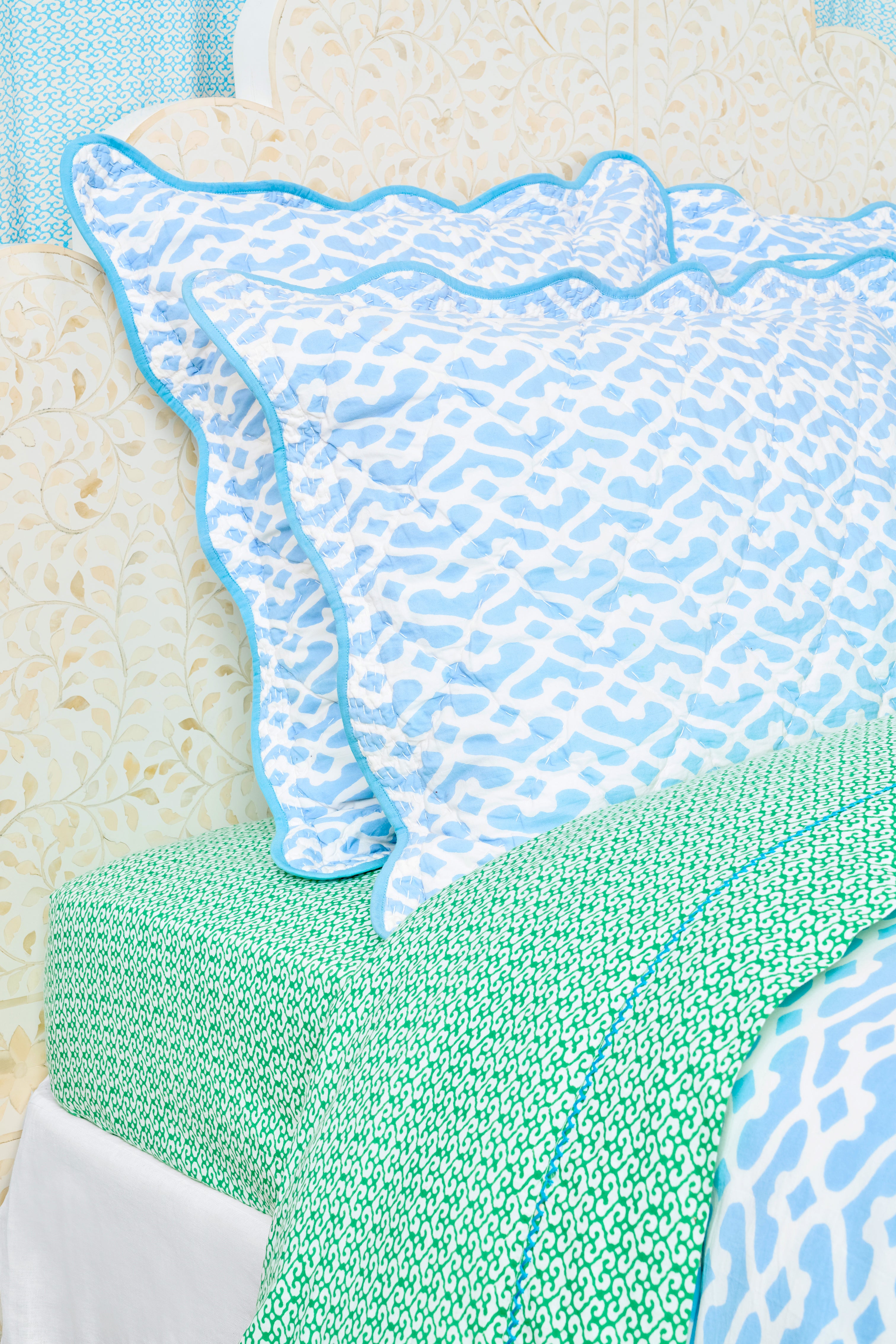 Scalloped Euro Sham Pillow Cover